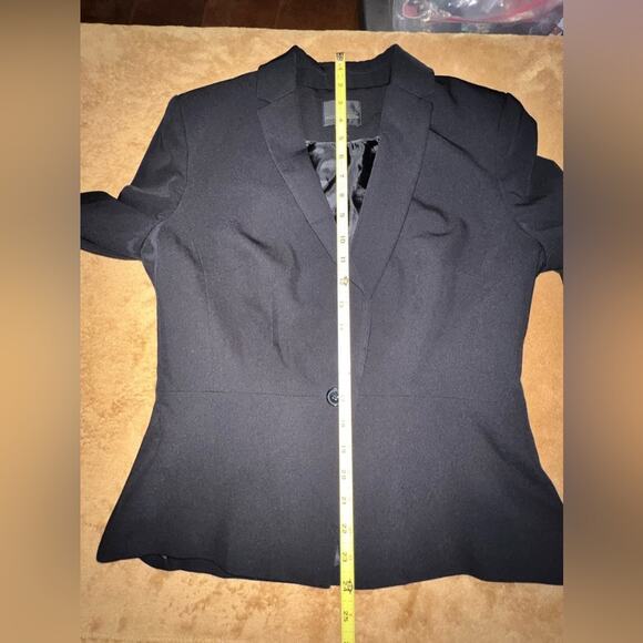 Worthington Rayon Blazer Black Fitted Button Closure Womens Size 8 - Picture 8 of 10